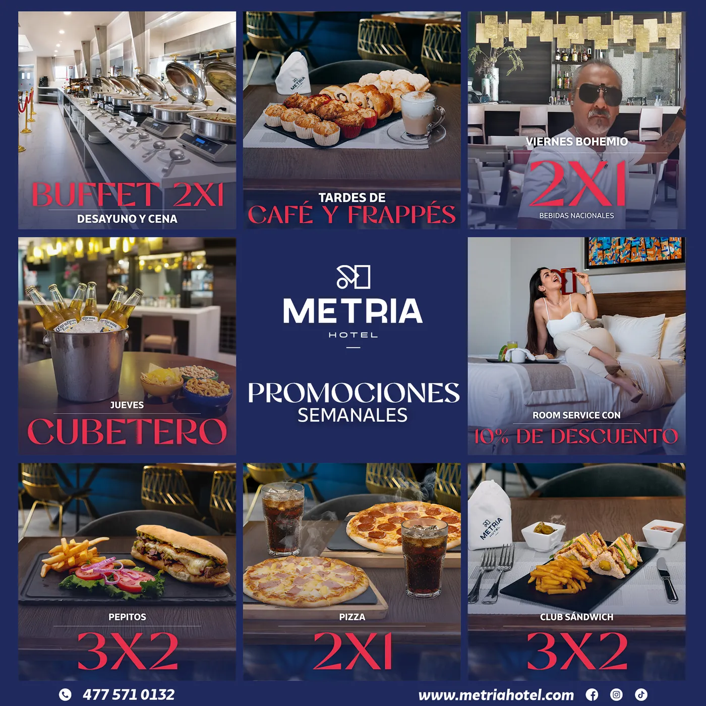 Promociones Semanales en Metria Hotel