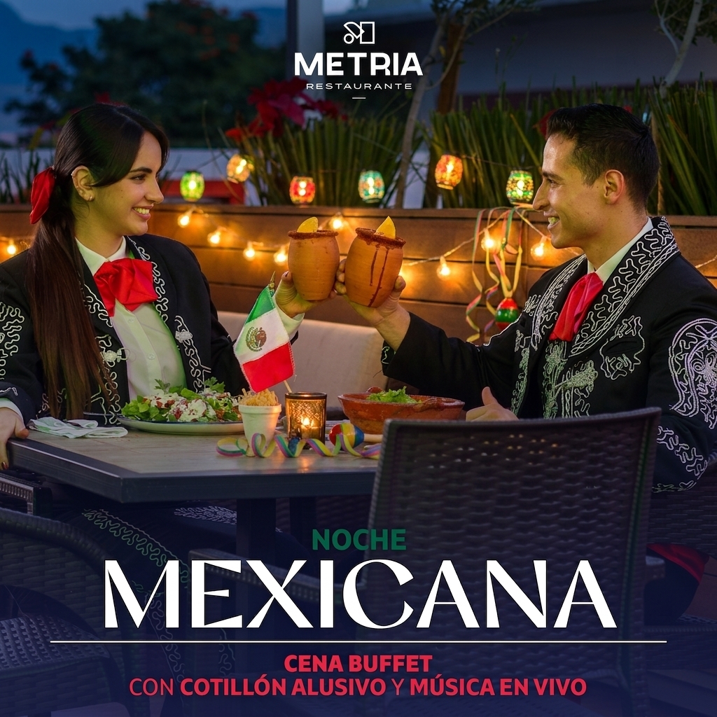 Este 15 de septiembre, celebra con nosotros una noche muy mexicana, llena de sabores, música y momentos para recordar.